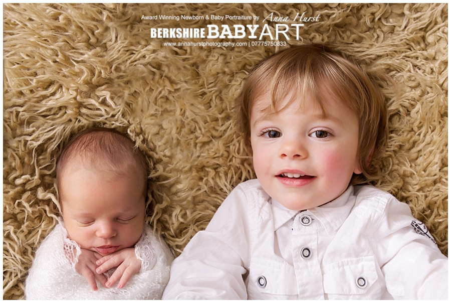 Caversham Berkshire Newborn Baby Photographer | Otis 11 Days Old & Big Brother | Anna Hurst Photography