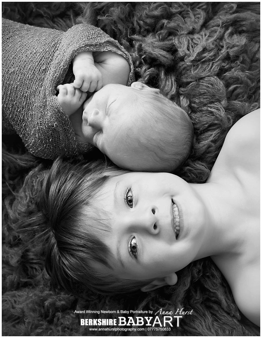 Newborn and Brother Image http://www.annahurstphotography