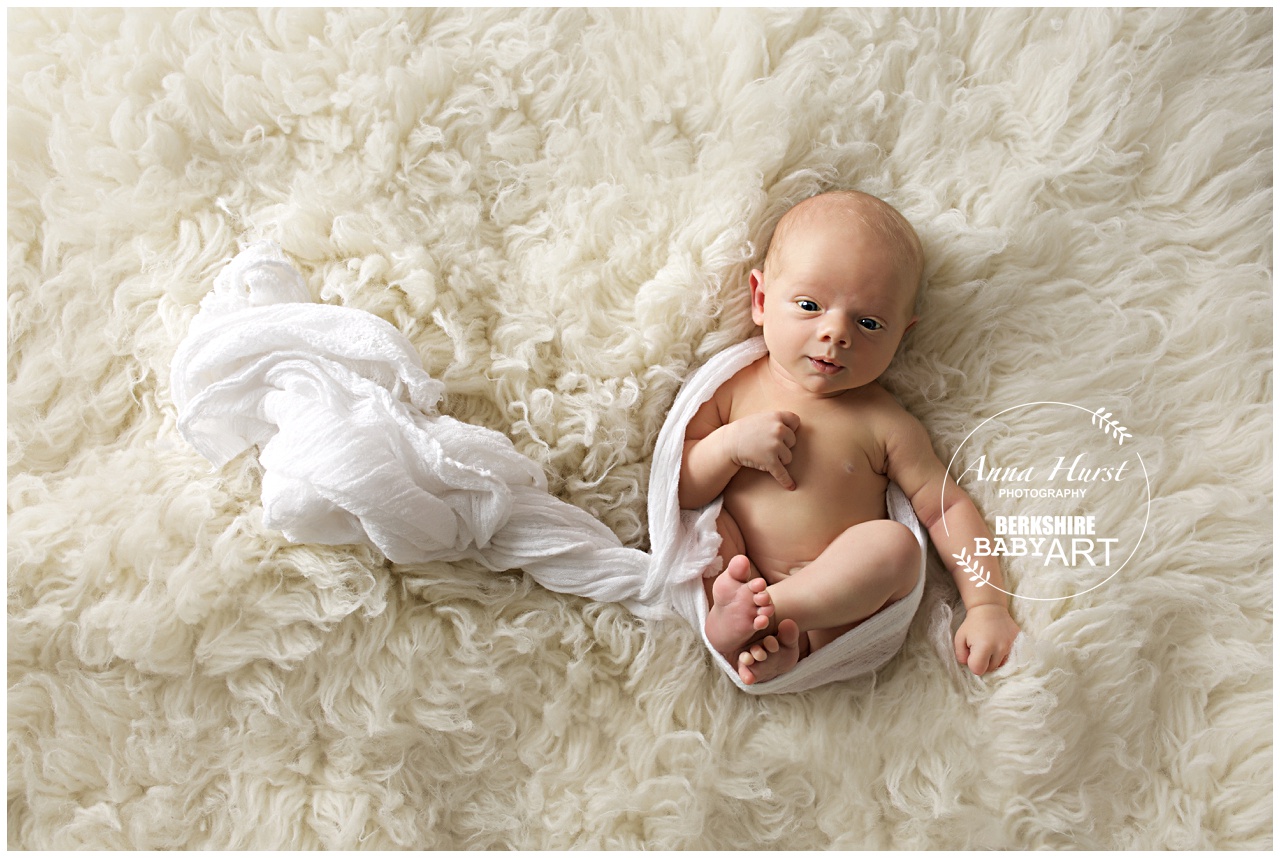 Bracknell Newborn Baby Photographer | Arthur 2 Weeks Old & Big Sister Olivia