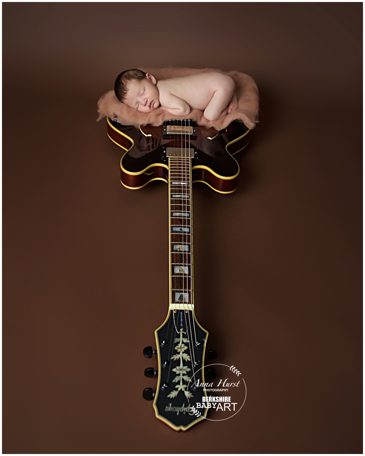 Newborn and Guitar