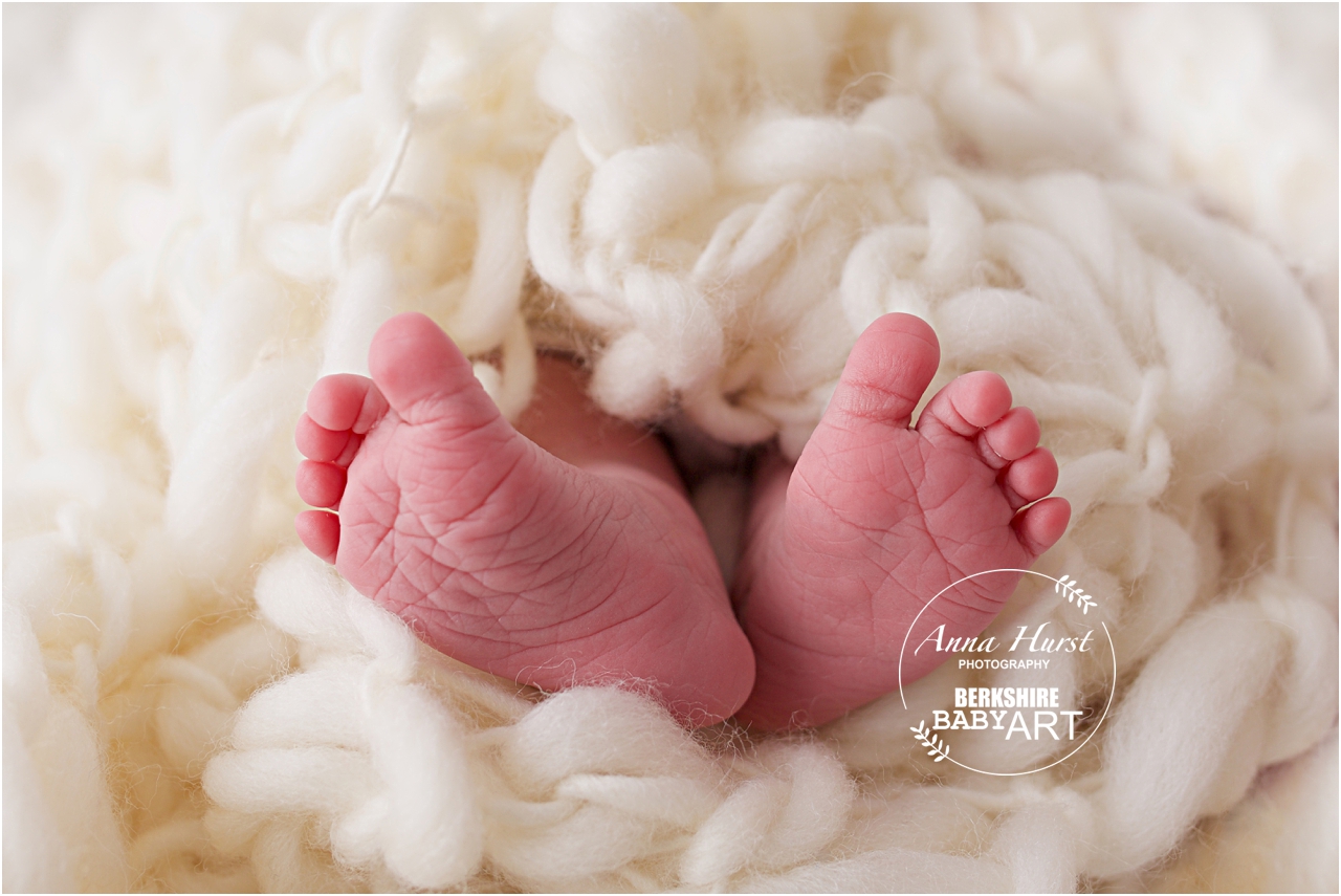 Baby Feet Sticking Out of Blanket