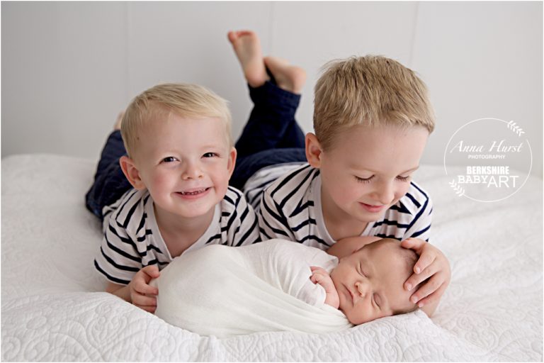 Siblings with Newborn Baby