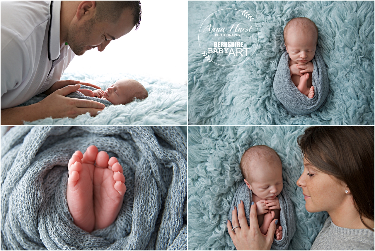 Reading Newborn Baby Photography