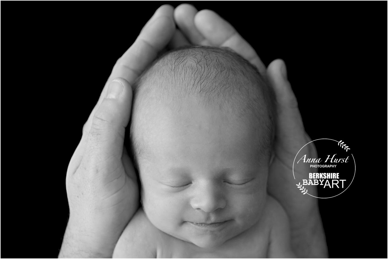 Reading Newborn Baby Photography